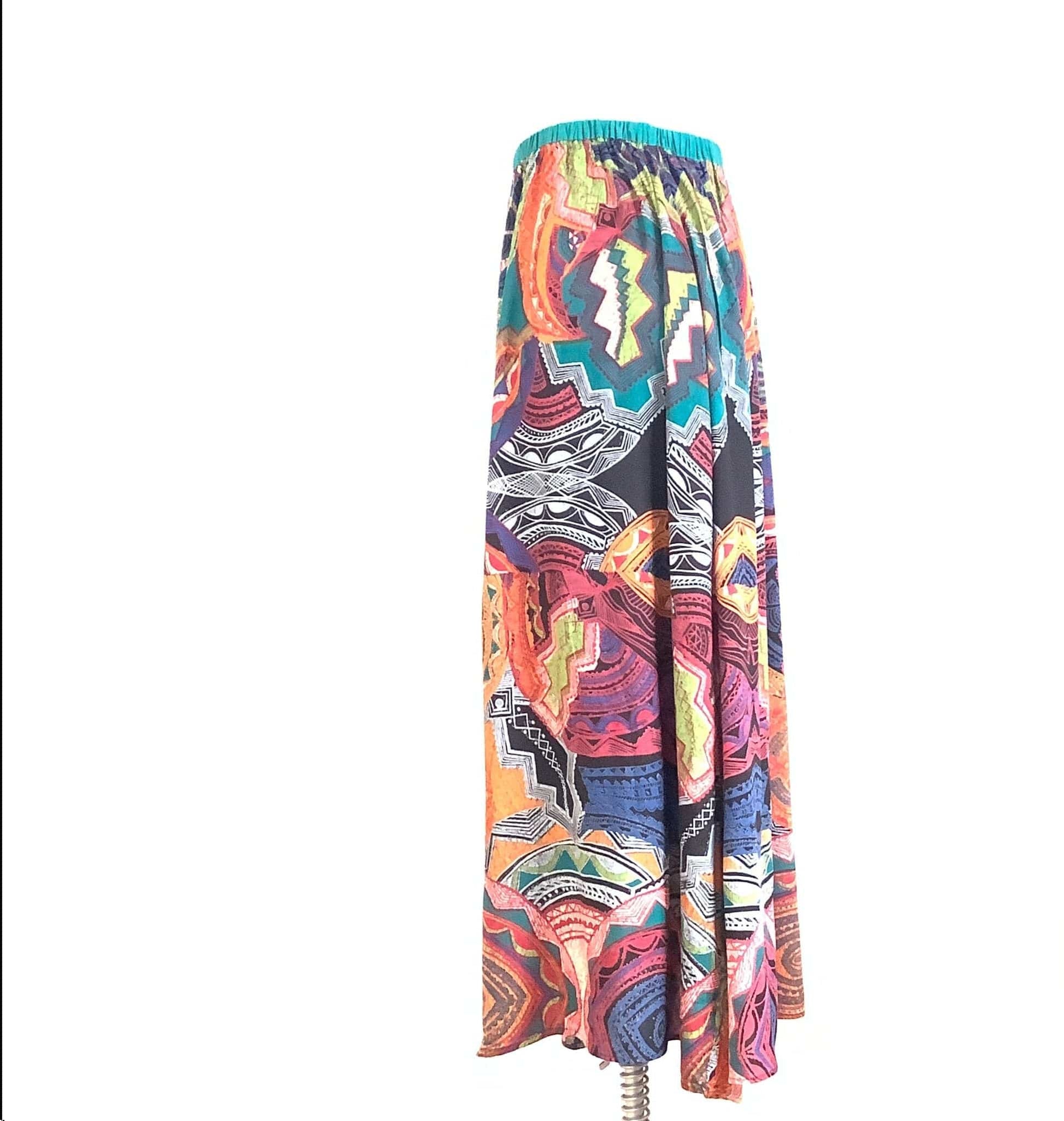 Vintage Artsy Maxi Skirt