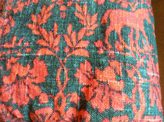 Vintage Medieval Print Pillow