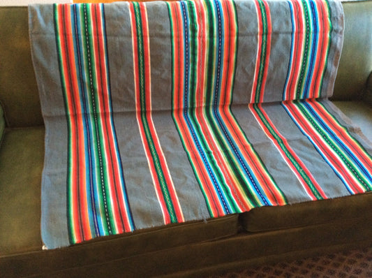 Vintage Serape Wool Throw