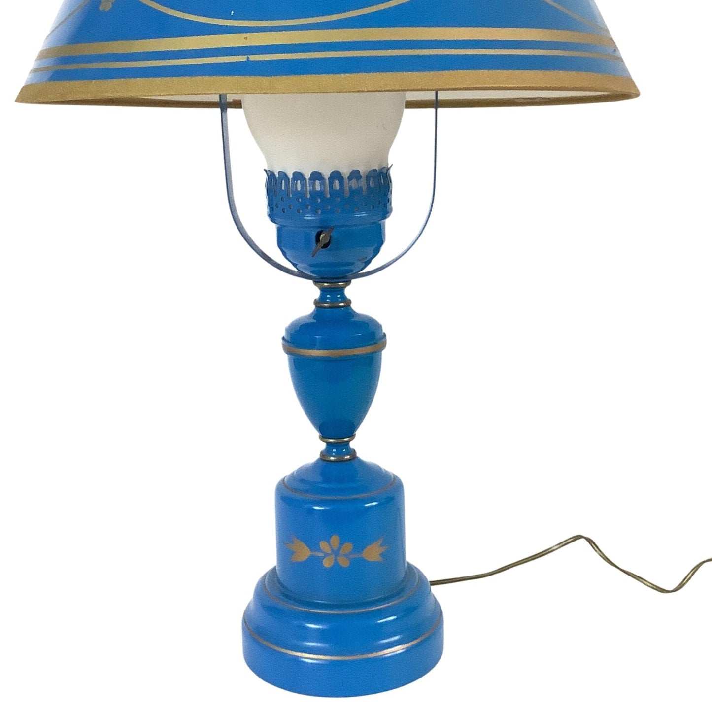 Vintage Table Lamp Table / Blue / Colonial