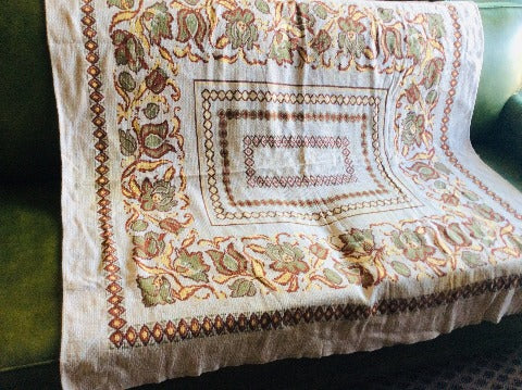 1950s Cotton Tablecloth